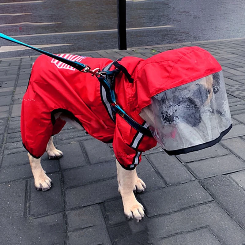 

Pet Dog Raincoat Waterproof Small Large Dog Cat Jumpsuit Reflective Rain Coat Summer Outdoor Water Jacket Clothes Puppy Products