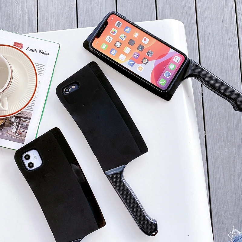 Мягкий 3D чехол для телефона с кухонным ножом Iphone 11 Case SE 2020 11Pro Max Xs 7 8 Plus Забавный