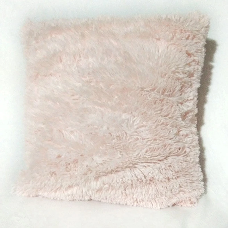 Фланелевые подушки домашние декоративные одноцветные квадратные диванные