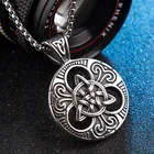 Мужское ожерелье с подвеской в стиле ретро в скандинавском стиле из высококачественного металла кельтского амулет с узелком