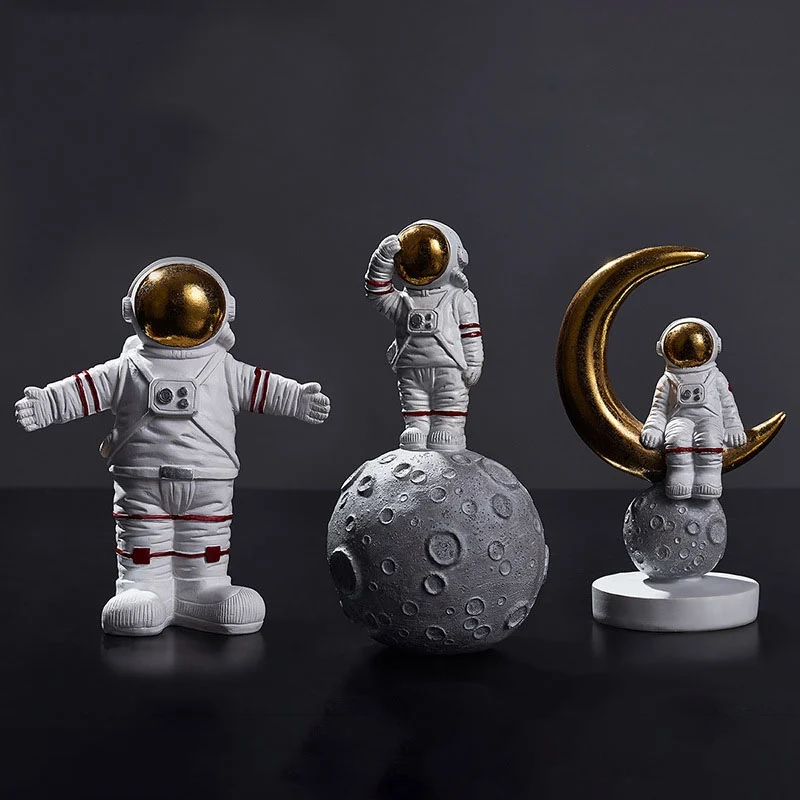 3D с космонавтом на украшение статуэтки Универсальный сотовый телефон стенд