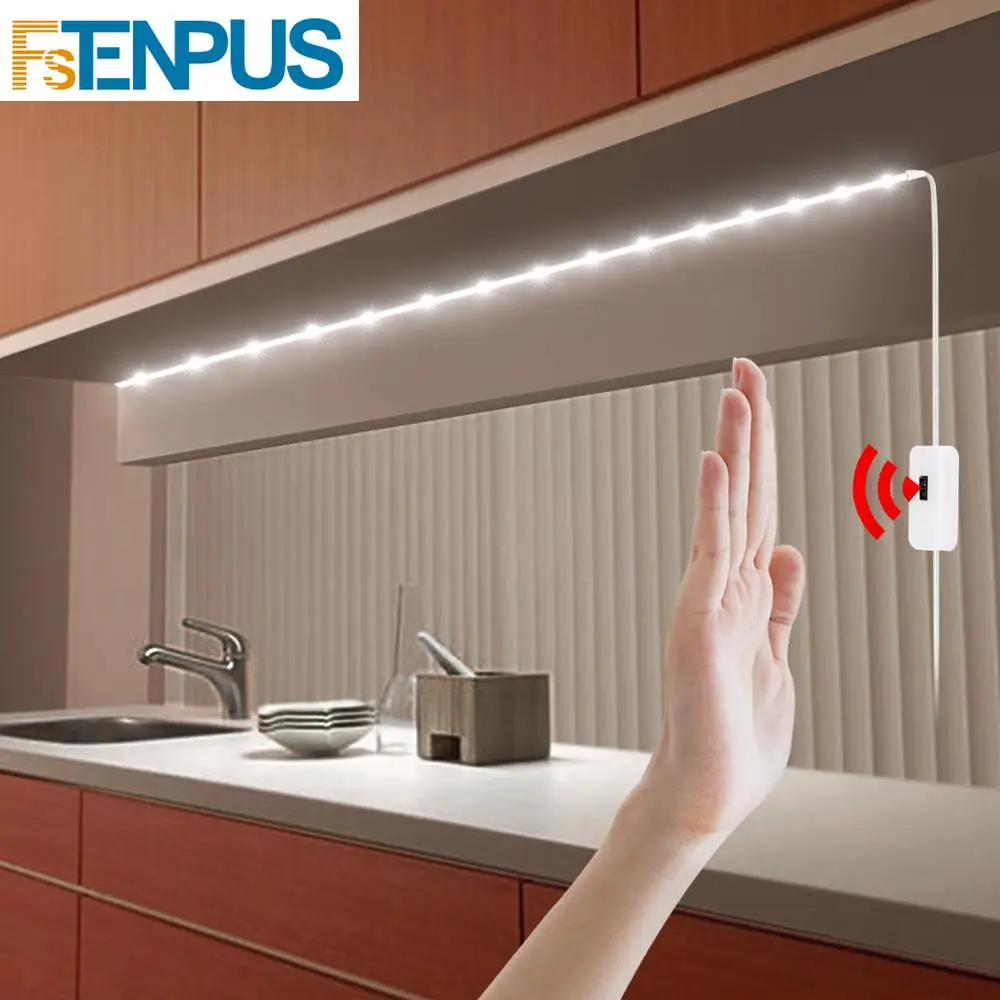 DC 5В USB лампа движения светодиодный задний светильник ТВ Кухня полосы ручная