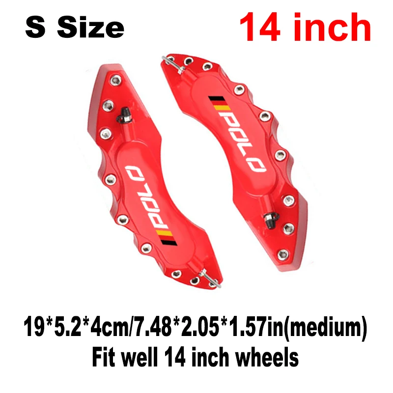 

Car Wheel Brake Pad Discs Rotors Caliper Cover For VW POLO 6R 6C 6N MK6 MK5 Volkswagen Golf 7 6 mk7 Front Rear Tire Accessories