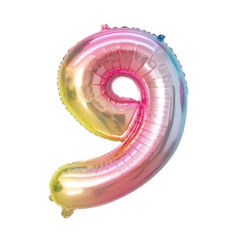 

Number Balloon Rose Gold Silver rainbow Foil Balloons Helium Globos Birthday Party Wedding DIY Baby Shower balloons