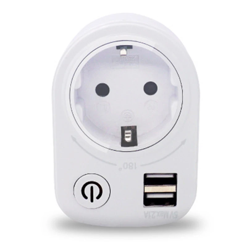 USB Port 250V 2.1A Electric Dual Charger EU Plug Intelligent In Wall Socket Charging Adapter Electrical Sockets | Инструменты