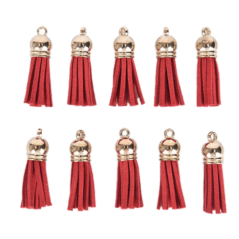 10 шт./лот кожаные сережки-кисточки для украшения ювелирных изделий своими руками