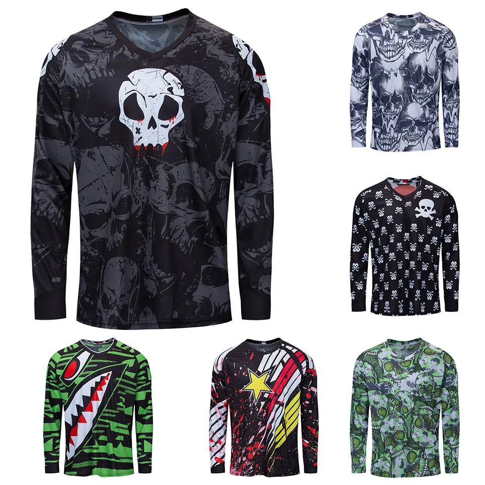 

Футболка мужская для горного велосипеда, рубашка с длинным рукавом, одежда для езды на горном велосипеде, для езды по бездорожью, для эндуро,...