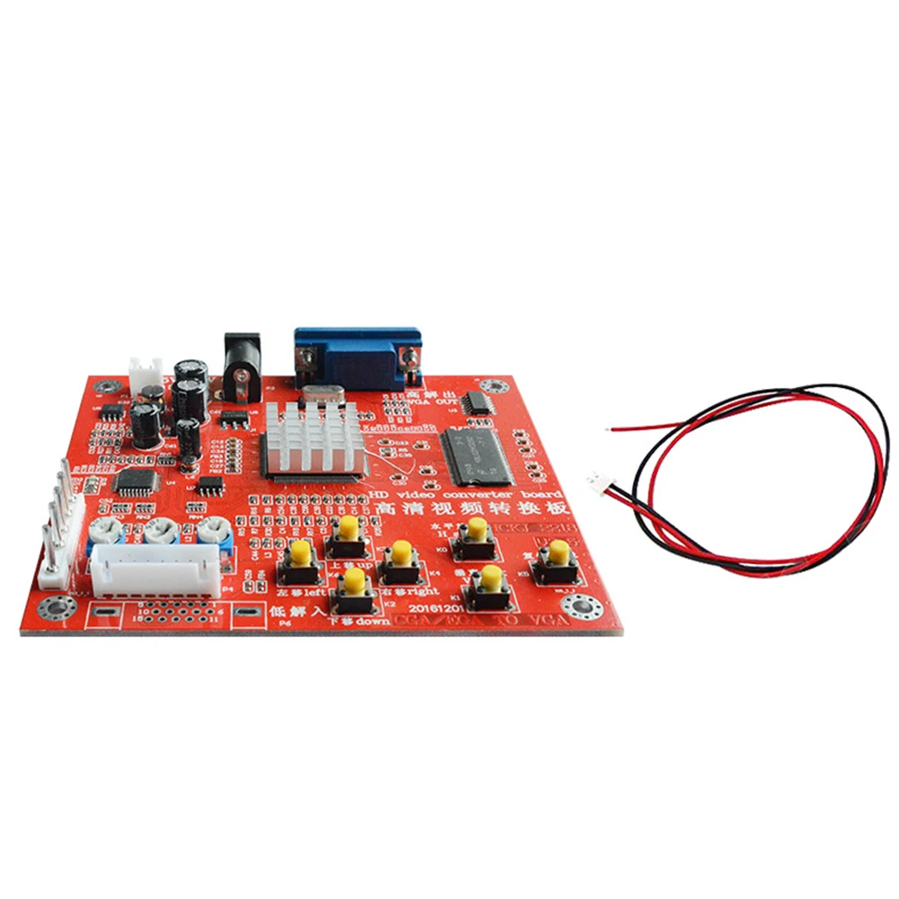 

RGBS CGA To VGA Durable Component Portable Converter Board High Definition Output Signal Switching Module Video Arcade Game