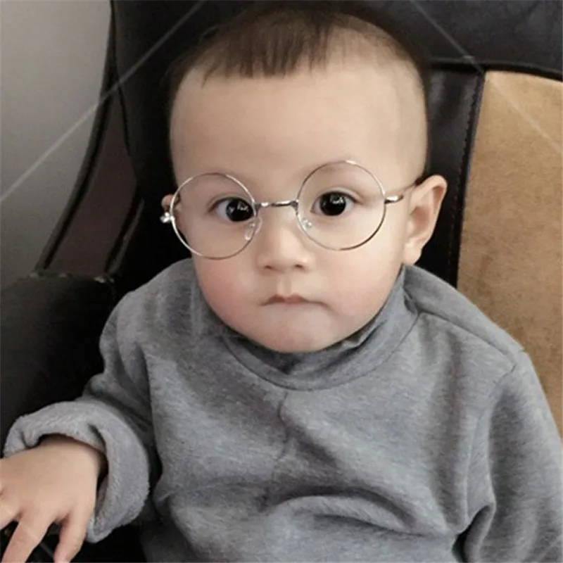 

New Round Spectacles Glasses Frames Eyewear Kids With Clear Lens Myopia Optical Transparent Glasses For Children Boys Girls