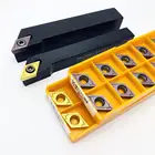 SDJCR1212H11 SDJCR1616H11 SDJCR2020k11 SDJCR2525M11 держатель для внешних токарных инструментов с ЧПУ + 10 твердосплавных лезвий DCMT11T304 DCMT11T308