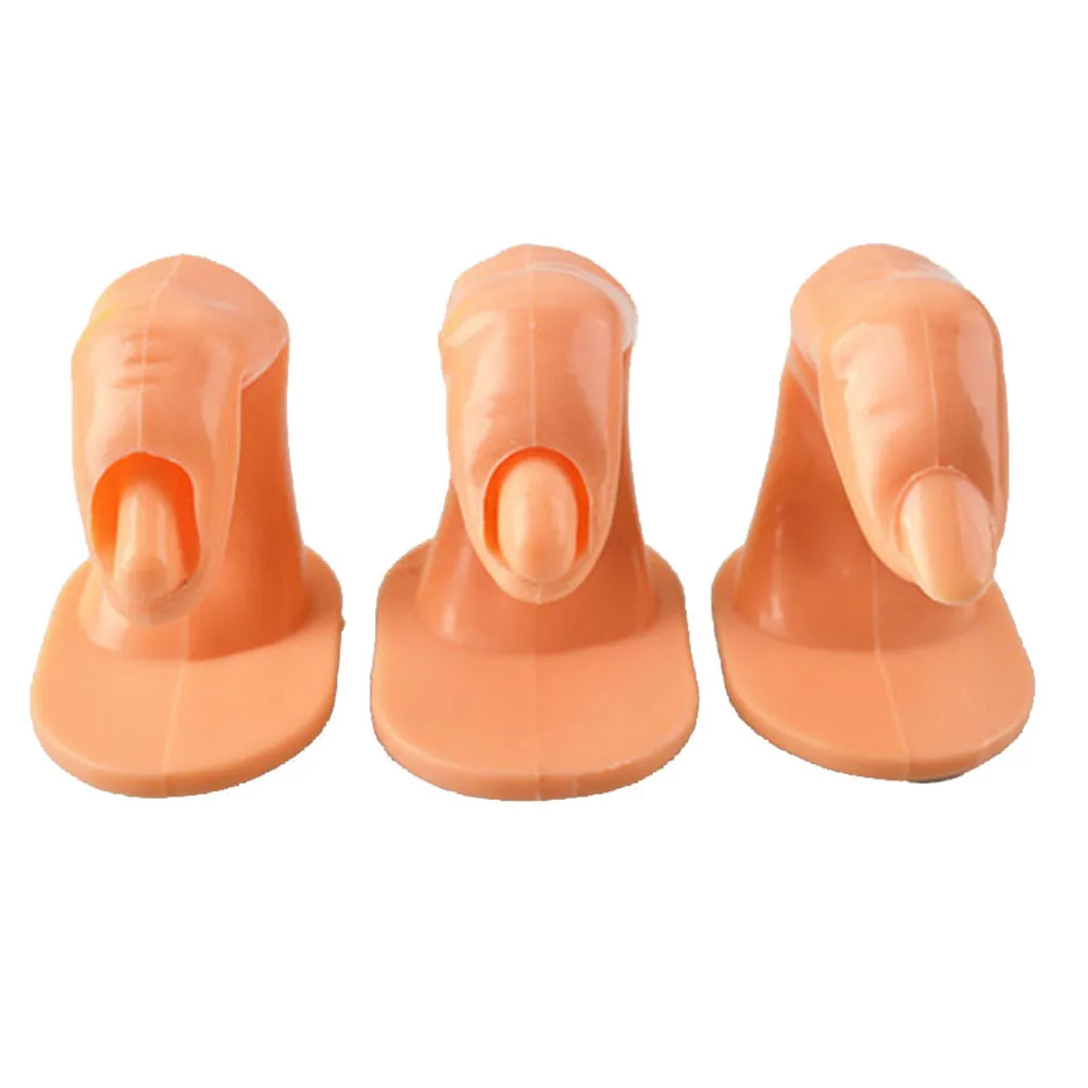 Профессиональный дизайн ногтей Обучение Практика Дисплей ложные советы палец