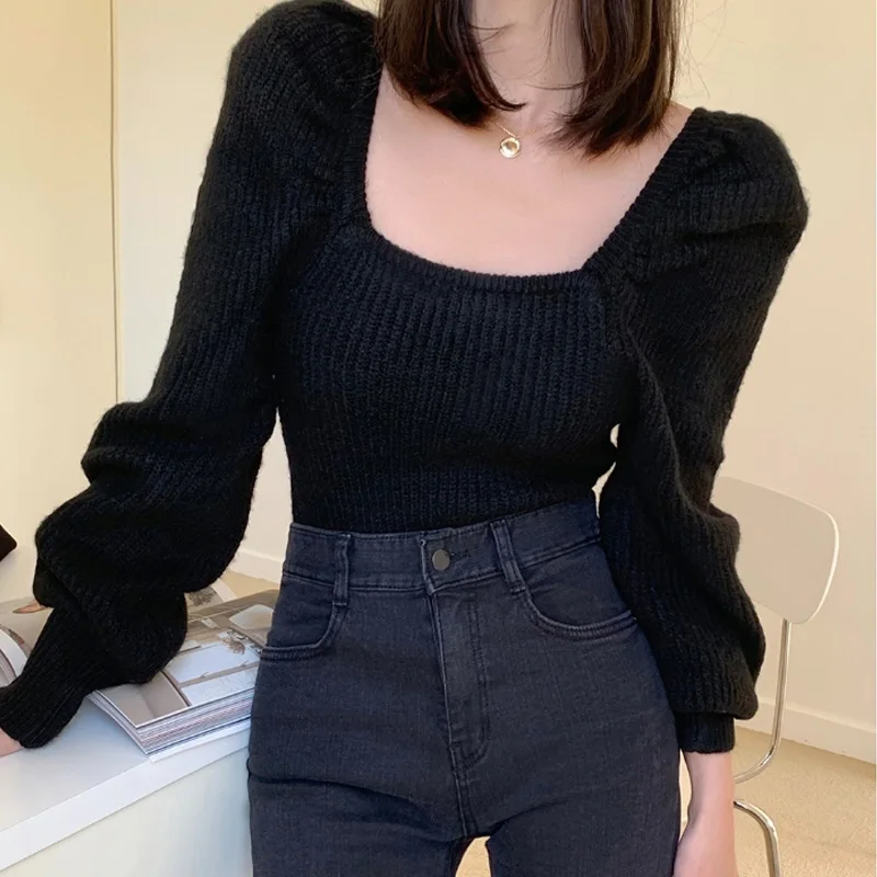 

New Female Sweater Women Winter Pullover Knitting Overszie Long Sleeve Girls Tops Loose Sweaters Knitted Outerwear Thin Sexy