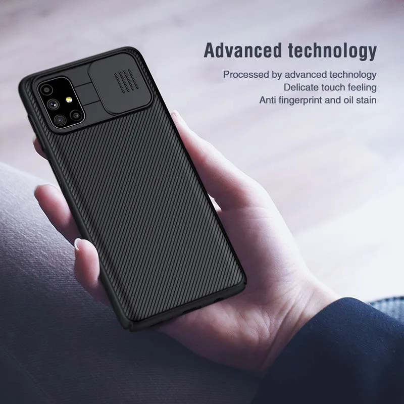 

For Samsung Galaxy M51 Case CamShield Case Hard Plasti Anti-skidding Dust-proof for Galaxy M51 Nillkin