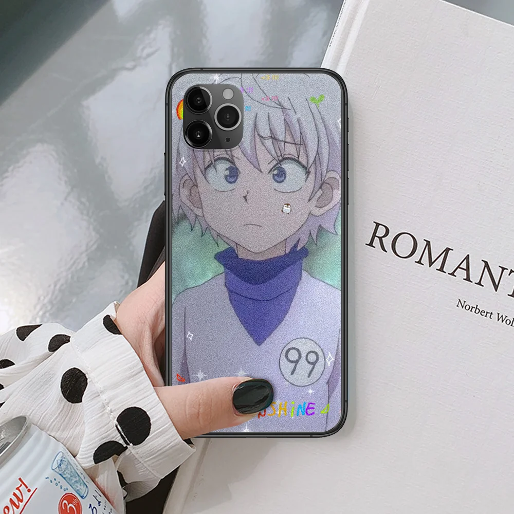 

Anime Hunter X Killua Phone Case For IPhone 4 4s 5 5S SE 5C 6 6S 7 8 Plus X XS XR 11 12 Mini Pro Max 2020 Black black Back Tpu