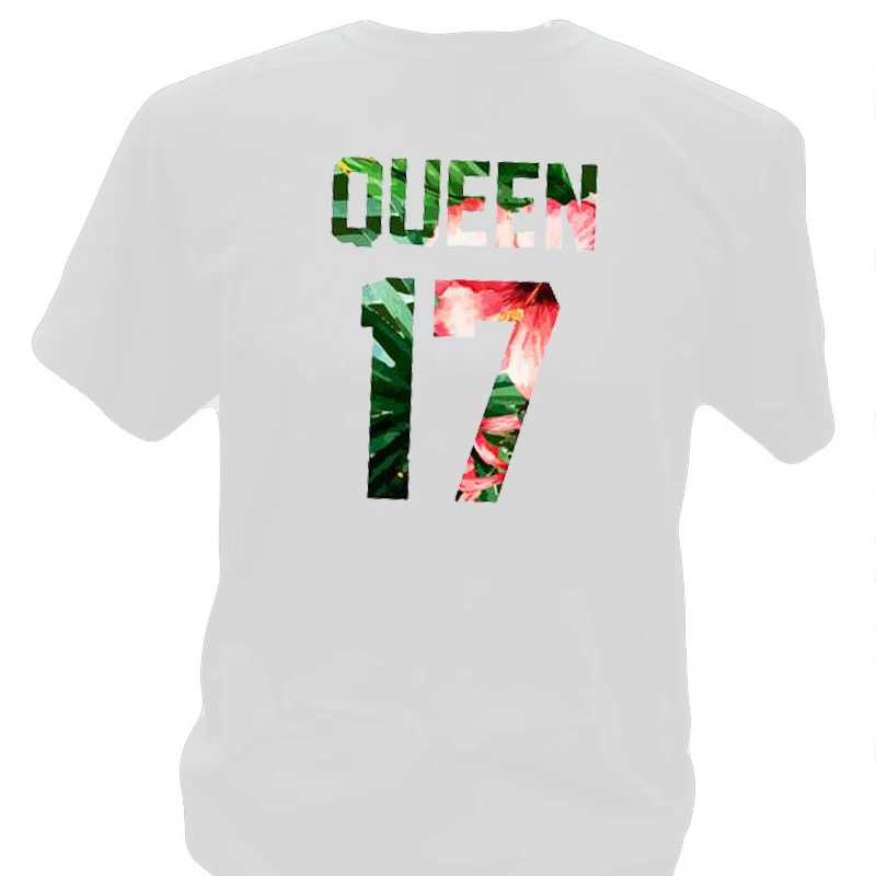 

Valentine's Day 2021 Fashion King and Queen Shirts Couple Tshirt Funny Matching Couple Shirts Wedding Gift Summer Print Tops