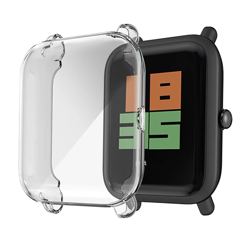 Чехол для смарт часов защита Huami Amazfit Bip чехол с защитной пленкой экрана