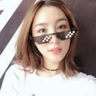 Забавные солнцезащитные очки для рыбалки 8 Bit Thug Life, солнцезащитные очки с пикселями для мужчин и женщин, искусственная мозаика UV400, винтажные очки