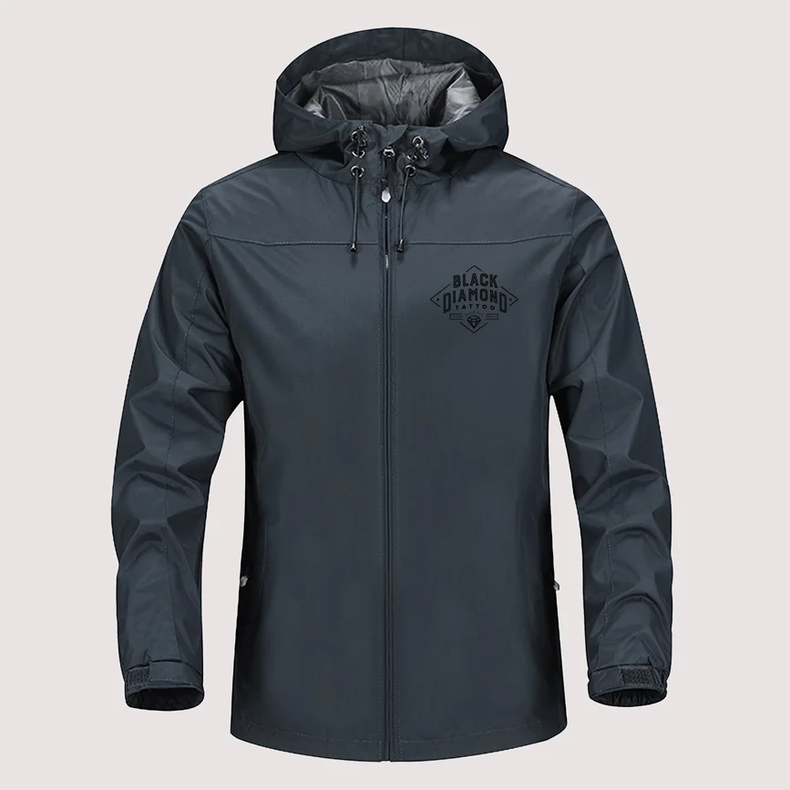 

Black Diamond Outdoor Mountaineering sport hunt Windproof Jackets Hooded Comfortable Unisex Fashion men Outdoor Jackets TOP N044