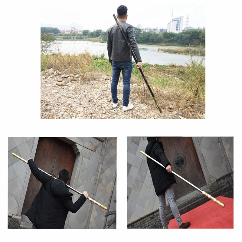 Деревянная Обезьяна Король персонал кунг фу деревянные палочки ушу обезьянка