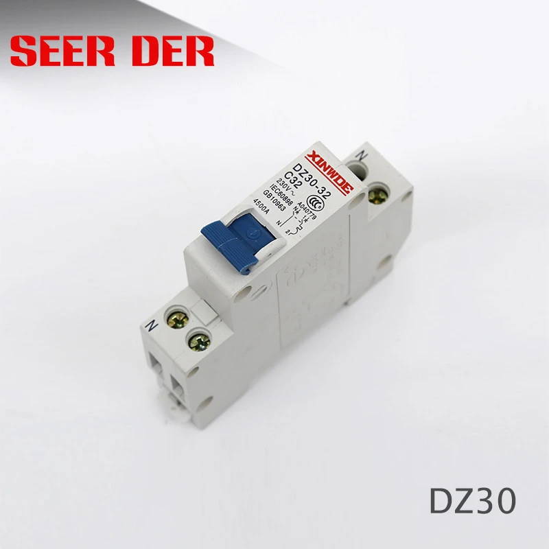 DZ30 переключатель 6A 10A 16A 20A 25A 32A низкое напряжение двойной вход и выход