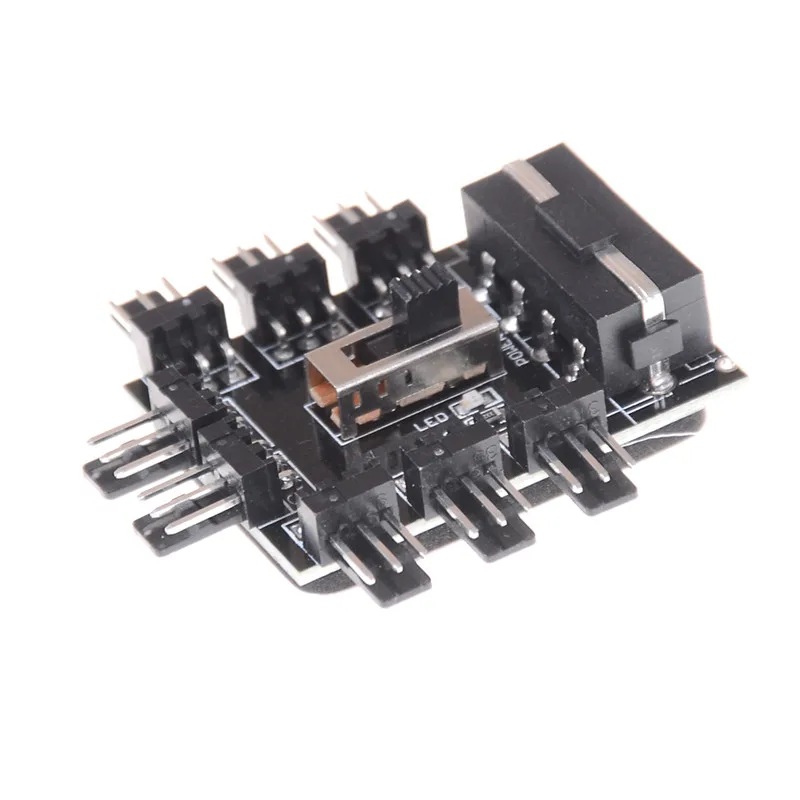 Новый PC IDE Molex 1-8 Way Splitter 3-контактный Вентилятор охлаждения Hub адаптер питания |