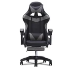 Офисное кресло с высокой спинкой, кресло для офиса с подставкой для ног, из искусственной кожи кресло для Интернет-кафе