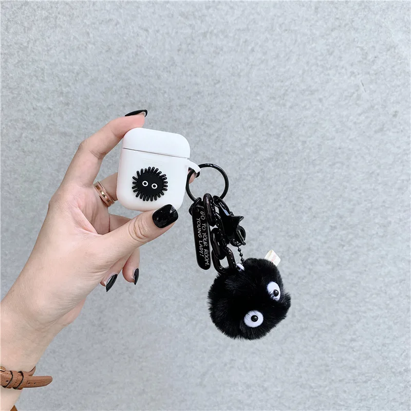 3D плюшевая кукла Totoro ключ кулон и силиконовый Bluetooth беспроводной наушник чехол