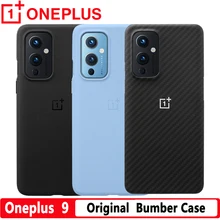 LE2110 Original OnePlus 9 Bumper Case Sandstone black Karbon Carbon Genuine Protective Case Back Cover For One Plus OP 9