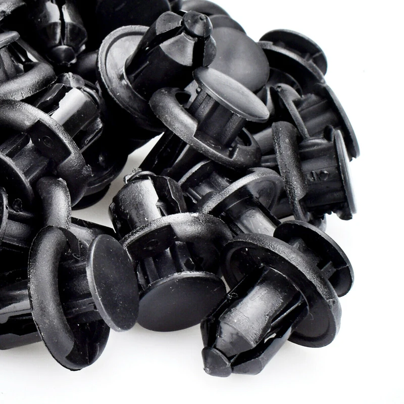

Fender Car Clips 100Pcs Plastic Front Rear Rivet Fastener Bumper For Honda