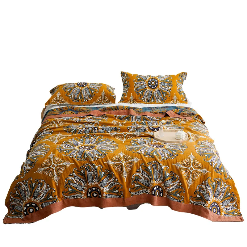 

Summer 2021 five-layer towel blanket single double office air-conditioning quilt soft and comfortable summer quilt