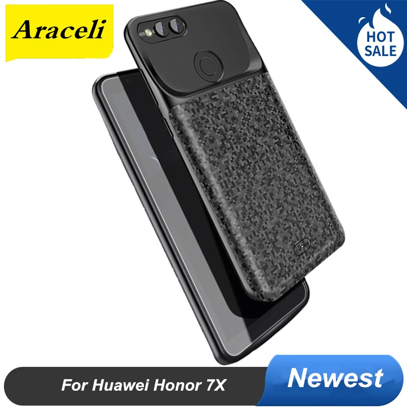 Фото Чехол с аккумулятором 4700 мАч для Huawei Honor 7X чехол подставкой смартфона зарядным Чехол с аккумулятором 4700 мАч для Huawei Honor 7X чехол подставкой смартфона зарядным