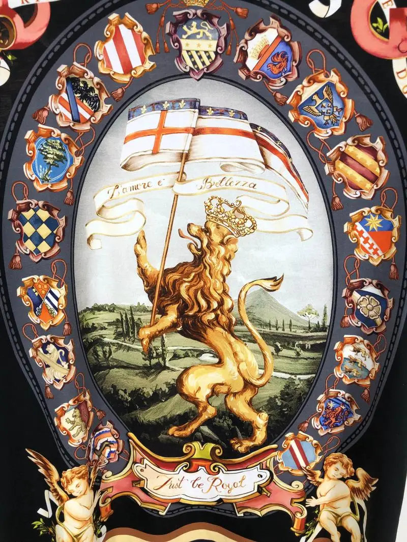 

2019 winter autumn 19fw new arrival royal crown lion floral print famous cotton tee t shirt brand clothing for men