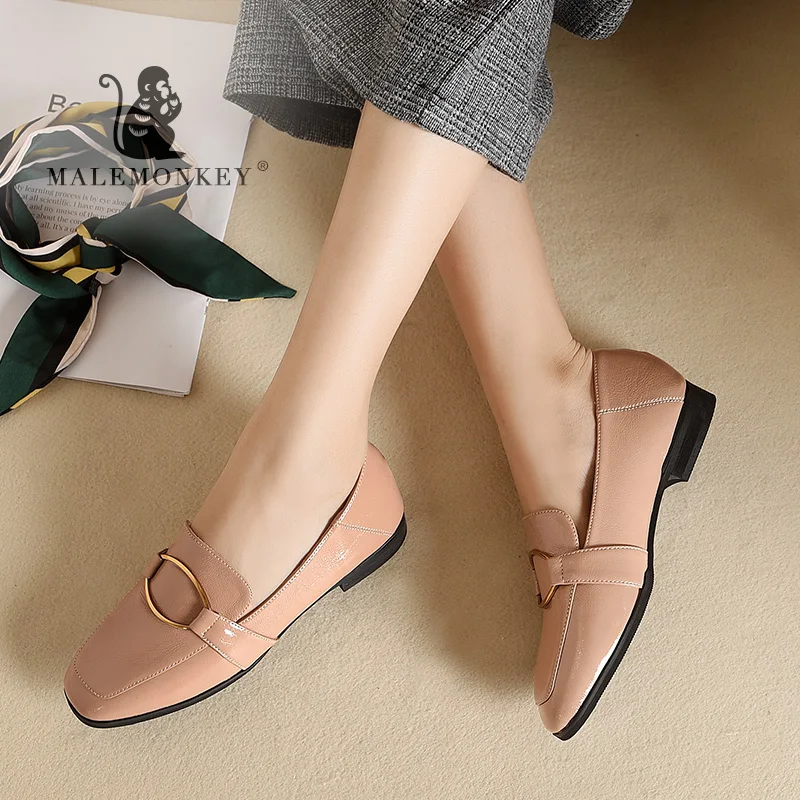 Женские повседневные Лоферы MALEMONKEY удобные лоферы на мягкой плоской подошве