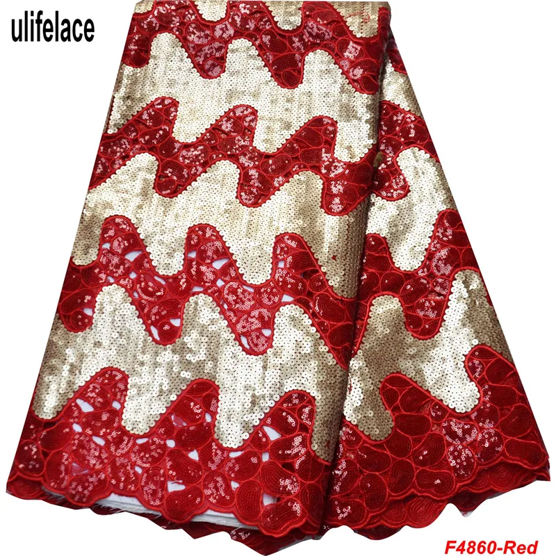 African Organza Lace Fabric 2019 High Quality Hand cut Double Mesh With Royal blue Sequins Net lace dresses F4 860|african organza lace|organza