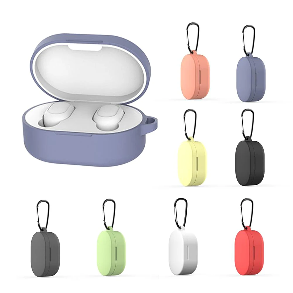 Роскошный силиконовый чехол 2 в 1 для беспроводных Bluetooth-наушников Redmi Airdots чехлы с