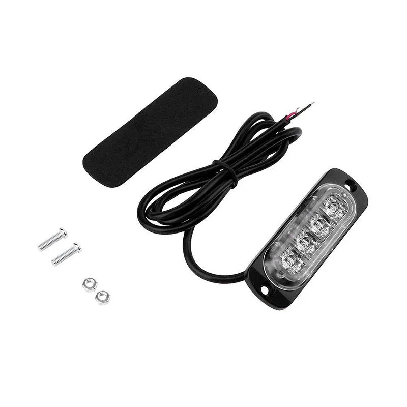 12V-24V 4 Led автомобильный стробоскоп предупреждающий светильник мигающий