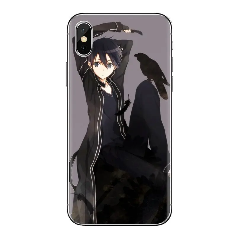 Soft Shell Cases Kirito Sword Art Online SAO Japan For LG Spirit Motorola Moto X4 E4 E5 G5 G5S G6 Z Z2 Z3 G2 G3 C Play Plus Mini |
