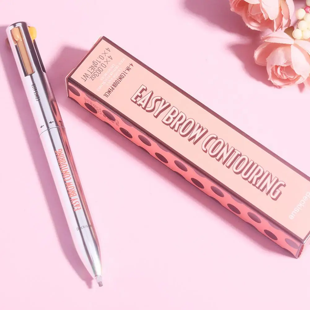 

Blue ZOO 4 In1 Eyebrow Pencil Multifunctional Waterproof Long Lasting Automatic Rotating Sweatproof eyebrow pencil