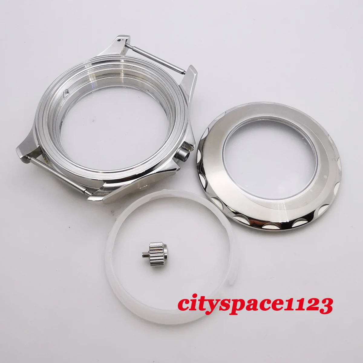 

Corgeut Men's Watch Case 41mm Ceramic Bezel Sapphire Fit NH35,NH36 Automatic Movement Waterproof SS