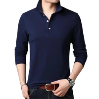 best sale cheap solid color plain classic casual cotton long sleeve polo shirts