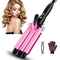 2032mm hair curler triple barrels ceramic hair curling iron professional hair waver tongs styler tools for all hair types