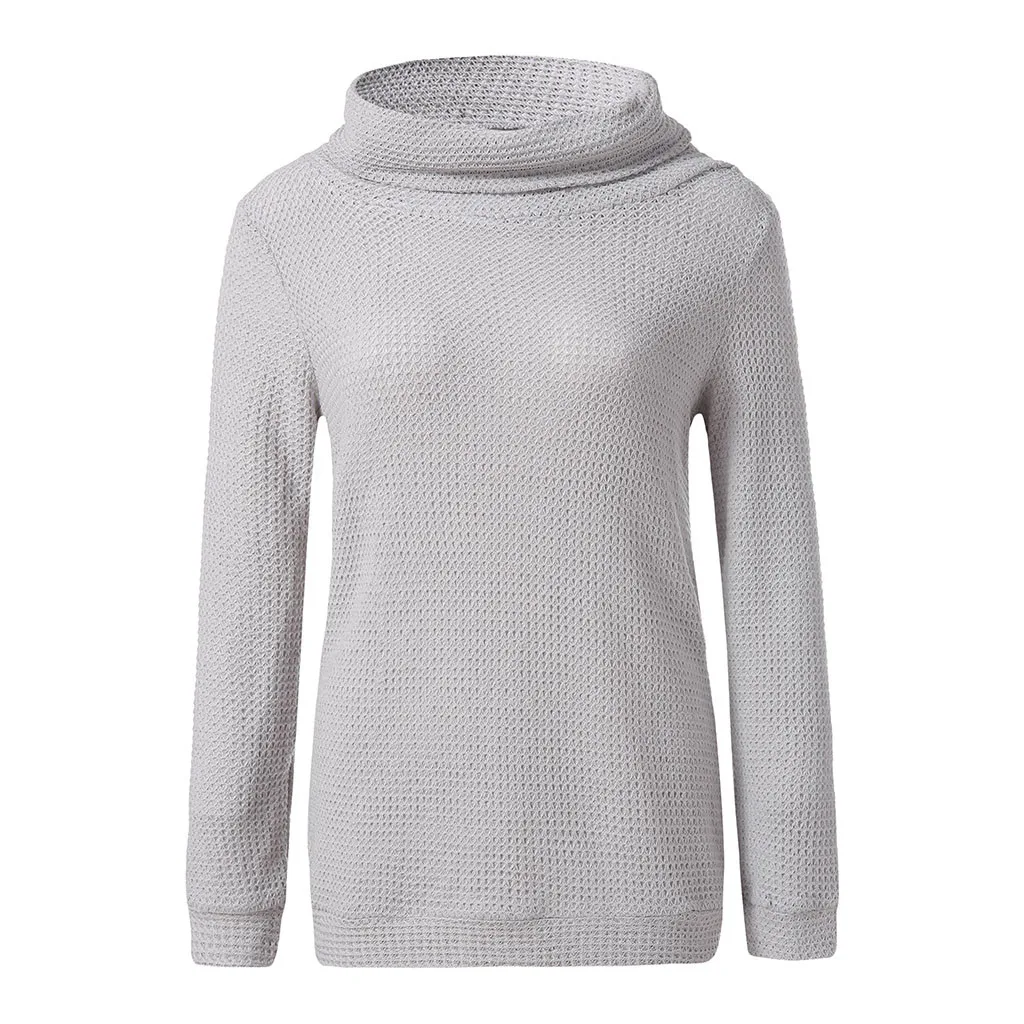 Женская водолазка с высоким воротом женская трикотажная блузка длинным рукавом