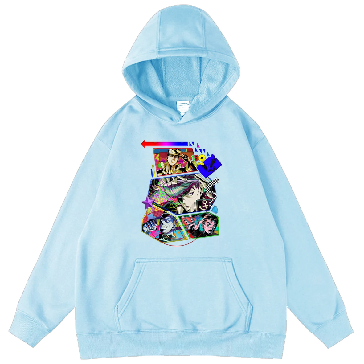 

Anime JoJo's Bizarre Adventure Hoodie Streetwear Cartoon Men's Sweatshirt Hoodie Spring Autumn Hot sale Fleece Oversized Hoodie