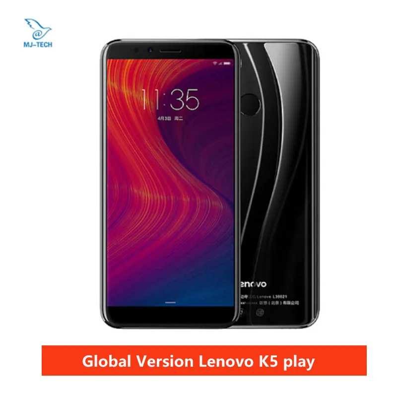 Смартфон Lenovo K5 Play 3 ГБ+32 ГБ Snapdragon 430 восемь ядер 1 4 ГГц 5 7 дюймовый экран 18:9 сканер