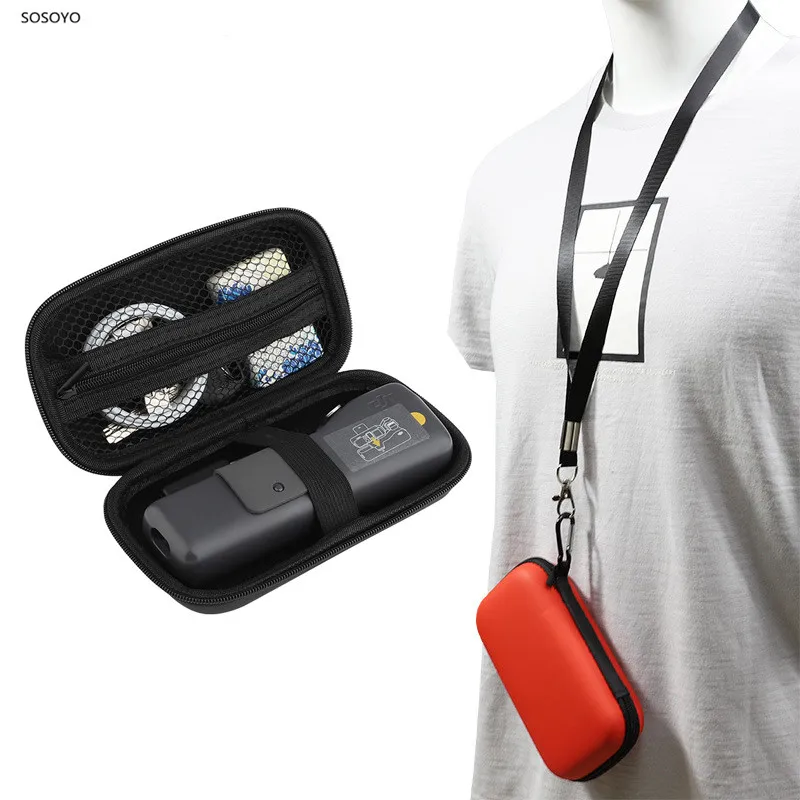 Portable mini Storage bag Waterproof Protective case PU Box With lanyard For DJI Osmo Pocket Handheld Gimbal Camera Accessories |