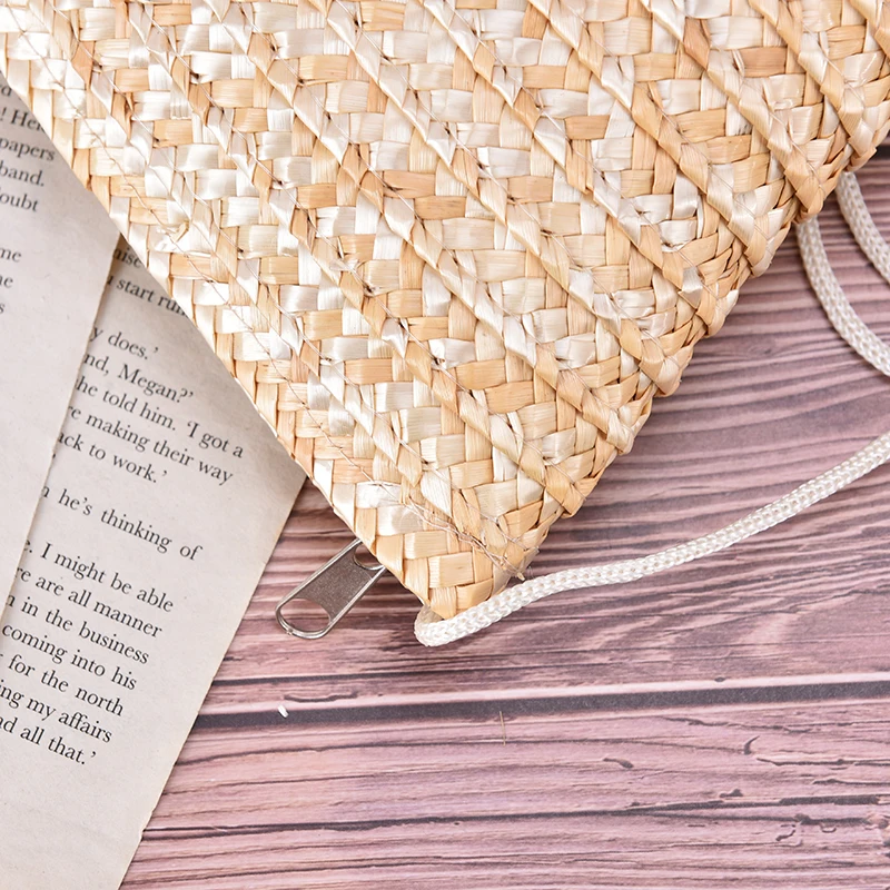 Маленький женский кошелек из ротанга и травы женская сумка для мобильного