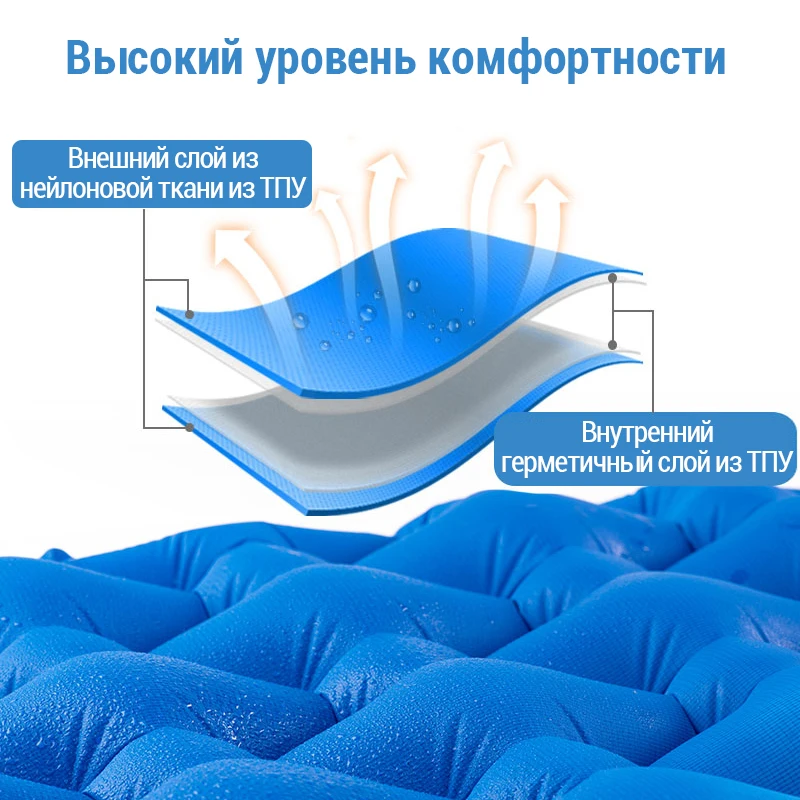 Naturehike легкий влагостойкий надувной матрас матрасы для сна кемпинг коврик 2