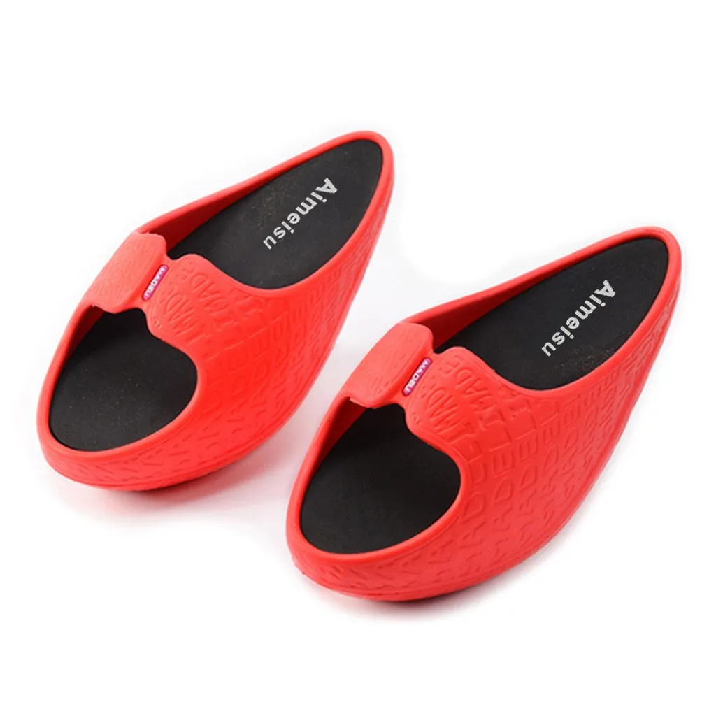 Новинка 2020 года: тапочки для коррекции фигуры красивые из ЭВА узкие с полукруглым