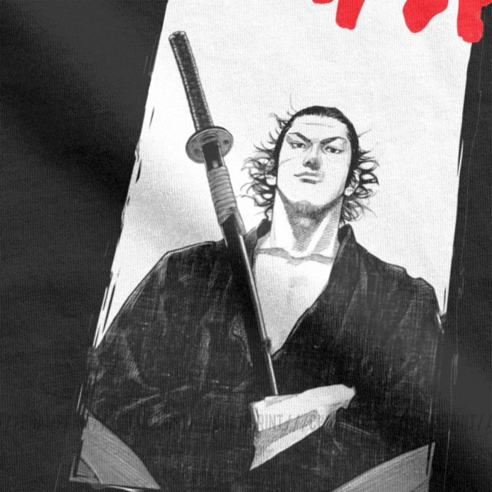 Мужская футболка Vagabond Miyamoto хлопковая с коротким рукавом и круглым вырезом
