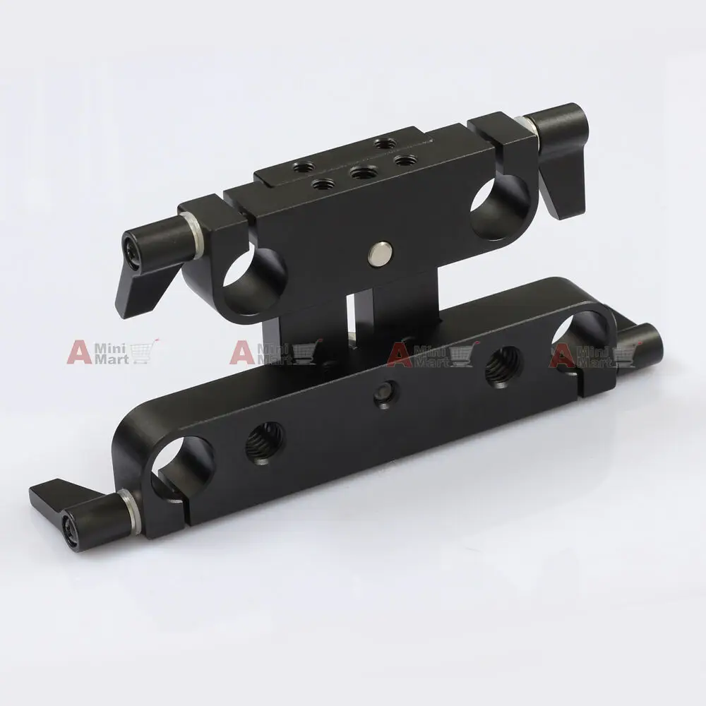 60mm to 100mm Spacing Riser Bridge Adapter 15mm Rod Clamp fr Studio Support System LWS Arriflex ARRI Film Camera Rig Matte Box |